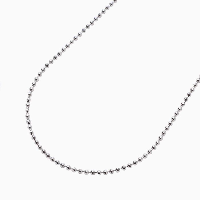シルバー ネックレス SV925 アクセサリー カットボール チェーン 50cm