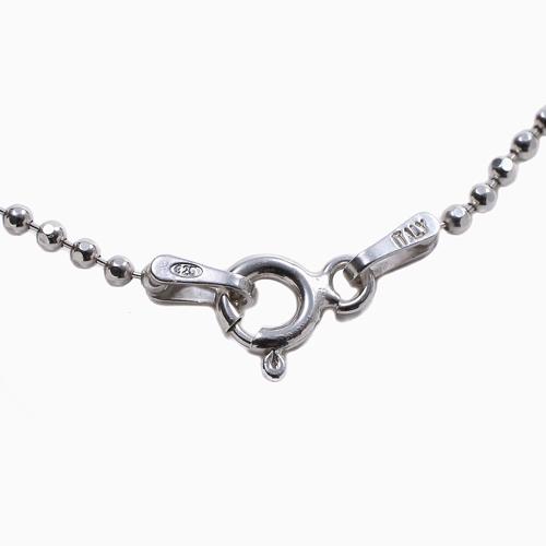 シルバー ネックレス SV925 アクセサリー カットボール チェーン 50cm