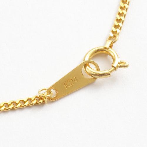 純金 喜平 ブレスレット 2面カット キヘイ チェーン K24 18cm シンプル 上品 レディース 記念日 ギフト