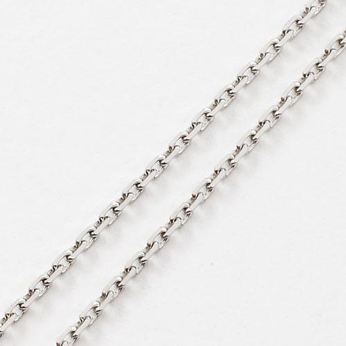 プラチナ ネックレス Pt850 アズキ 4面カット フリーサイズ スライド