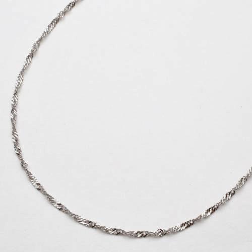 プラチナ ネックレス Pt850 スクリュー チェーン 45cm 1.8g お洒落