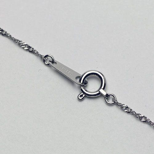 PT850 スクリューチェーン 約42cm 42センチ プラチナ（Pt850）スクリューチェーンネックレス（幅約