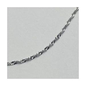 プラチナ ネックレス スクリュー チェーン Pt850 42cm 0.7g お洒落