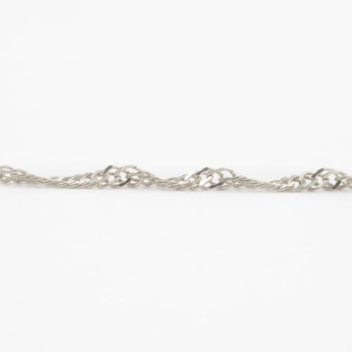 純プラチナ チェーン Pt999 18.5cm 約2.2g スクリュー ブレスレットの画像