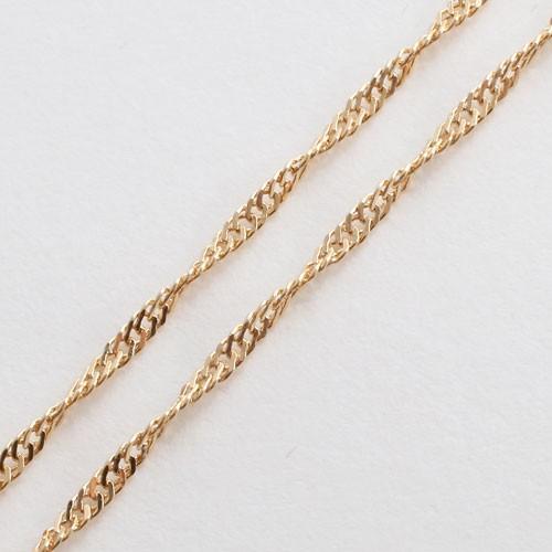 18金 ネックレス K18 スクリュー チェーン 50cm 2.1g レディース