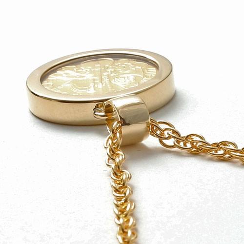 純金 コイン ペンダント 1/10オンス フセコミ枠 両面ガラス入り ウィーンハーモニー コイン 金貨 爆買 |  | 02