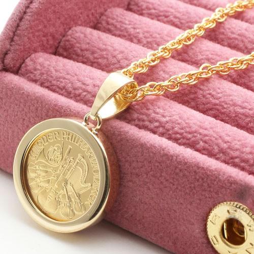 純金 コイン ペンダント 1/10オンス フセコミ枠 両面ガラス入り ウィーンハーモニー コイン 金貨 爆買 |  | 03