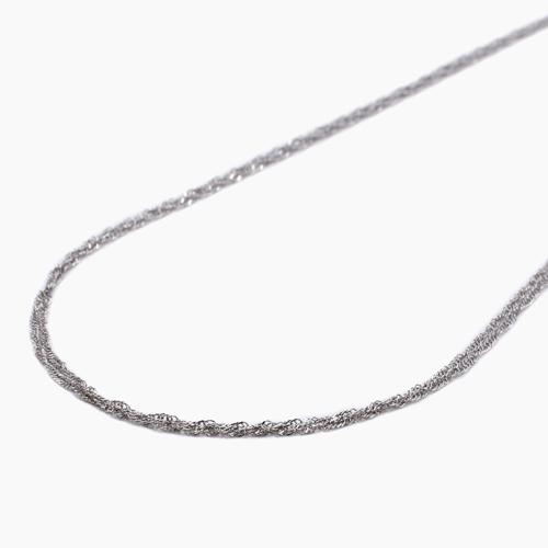 プラチナ ネックレス 純プラチナ PT999 ２連 スクリュー チェーン レディース 42cm 上品 お洒落 ギフト 爆買の画像