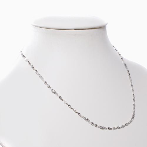 純プラチナ ネックレス 42cm プラチナ Pt999 チェーン ひねり ボール デザイン レディース お洒落 ギフト 爆買_6