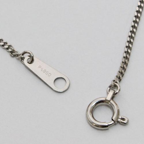 プラチナ ネックレス 60cm 喜平 チェーン Pt850 キヘイ 2面カット 4.2g シンプル メンズ レディース お洒落の画像