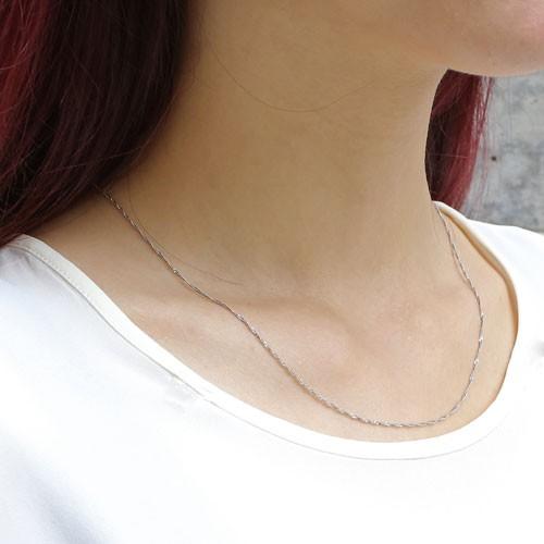 純PTスクリューチェーンネックレス45cm 純プラチナ スクリューチェーン 45cm ネックレス 造幣局検定刻印入り