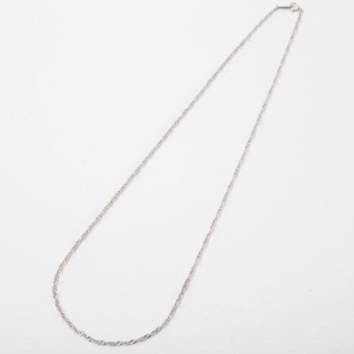 純プラチナネックレス レディース チェーン 45cm スクリュー PT999