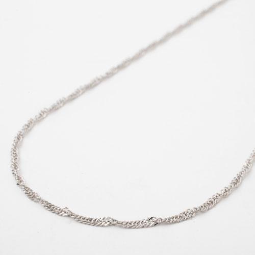 純プラチナネックレス 50cm レディース チェーン スクリュー Pt999 お洒落 メンズ 定番 シンプル ギフト プラチナの画像