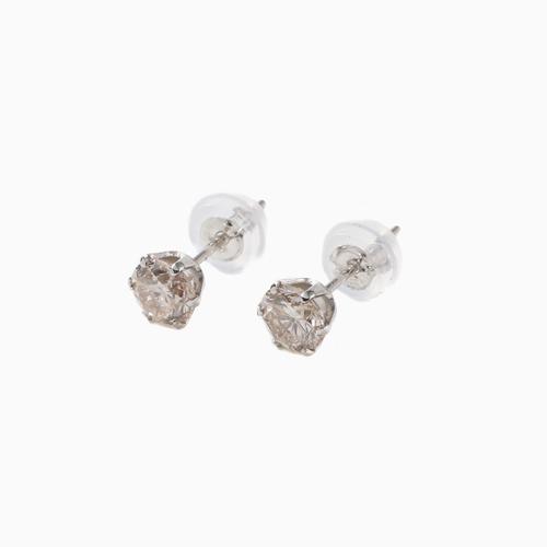 プラチナ ダイヤモンド ピアス ダイヤ合計0.7ct 鑑別カード付 Pt900