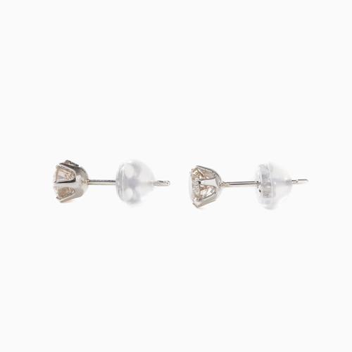 プラチナ ダイヤモンド ピアス ダイヤ合計0.7ct 鑑別カード付 Pt900