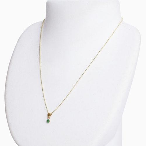ルビー エメラルド ペンダント 18金 カットボールチェーン ネックレス 2点セット |  | 09