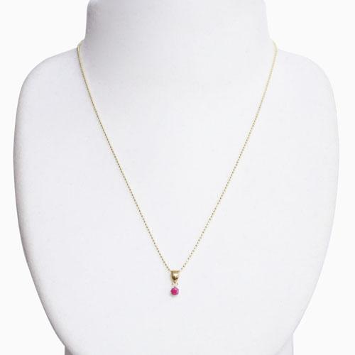 ルビー エメラルド ペンダント 18金 カットボールチェーン ネックレス 2点セット |  | 08