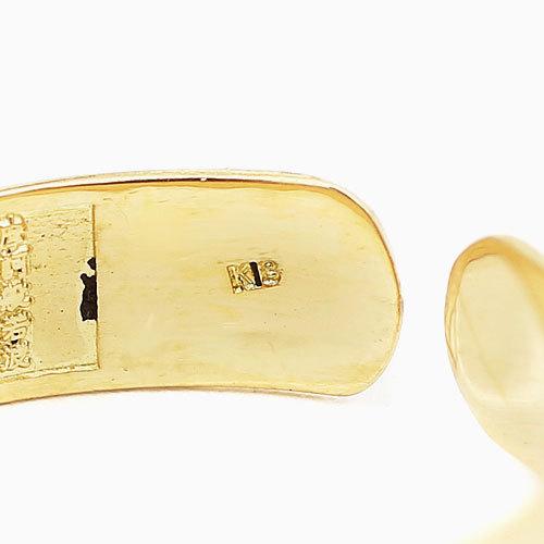 【受注生産品】フリーサイズ 18金 般若心経 パワーリング 圧巻 文字がくっきりの画像