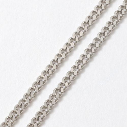 プラチナ 喜平 ネックレス PT850 キヘイ チェーン 50cm 4.4g 2面カット 男女兼用