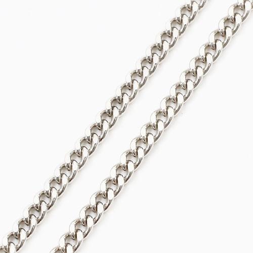 プラチナ 喜平 ネックレス 2面カット Pt850 キヘイ ネックレス 60cm 5.3g メンズ レディース お洒落 ギフトの画像