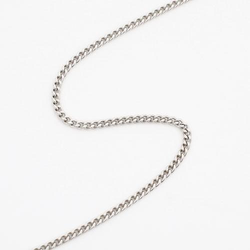 プラチナ 喜平 ネックレス 2面カット Pt850 キヘイ ネックレス 60cm 5.3g メンズ レディース お洒落 ギフトの画像