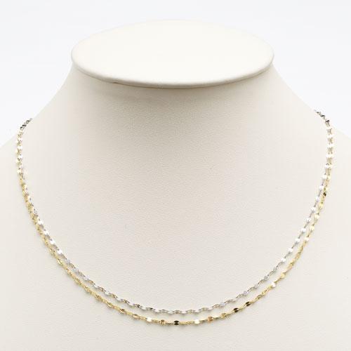 箱あり【長さ約44cm】純プラチナミニペタル3連ネックレス 新品未使用GSTV プラチナ ペタル チェーン ネックレス 幅1.6mm 42cm 45cm 60cm