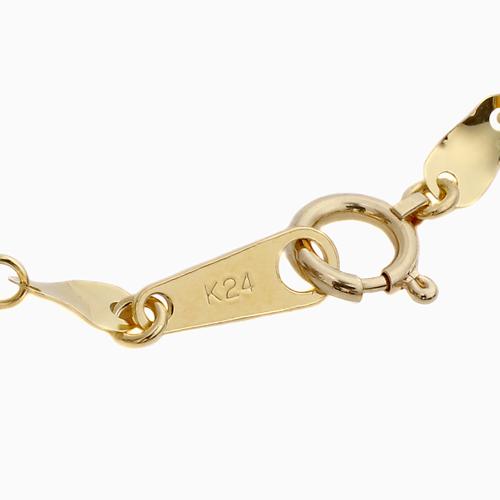 k24 ネックレス　純金 K24ネックレス(純金/喜平ダブル6面カット/造幣局品位刻印付/20g