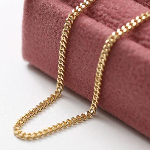 18金 喜平 ネックレス K18 2面カット キヘイ チェーン 45cm 4.5g シンプル K18 上品 メンズ レディース ギフトの画像