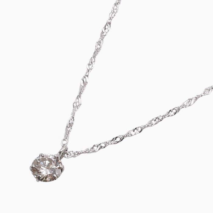 プラチナ ダイヤモンド 0.21ct ペンダント 鑑別書付 Pt850 スクリュー