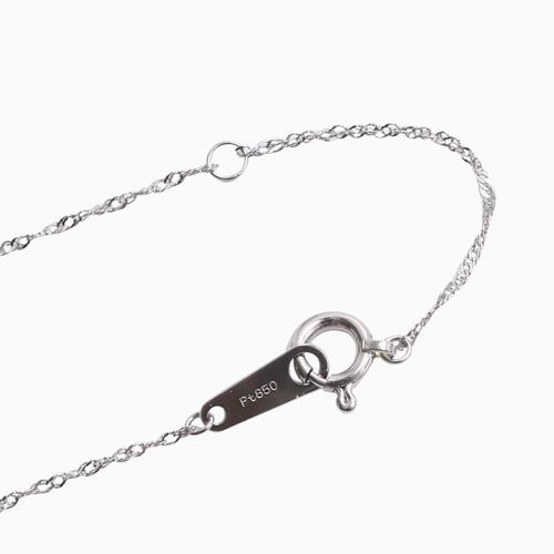 プラチナ ダイヤモンド 0.21ct ペンダント 鑑別書付 Pt850 スクリュー
