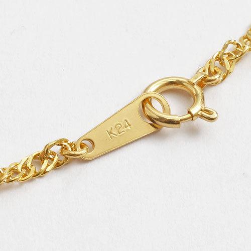 純金 ネックレス K24 スクリュー チェーン 50cm 6g : ジュエリー