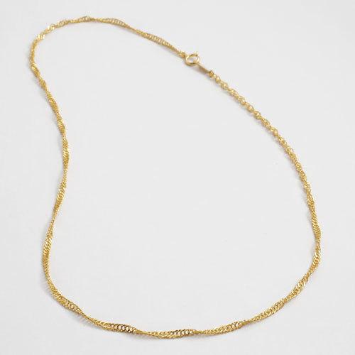 純金 ネックレス K24 スクリュー チェーン 50cm 6g : ジュエリー