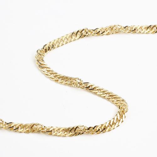 18金 ネックレス K18 スクリュー チェーン 60cm 10g レディース 上品