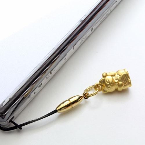 純金 ストラップ 桐箱入り 招き猫 K24 1g 縁起物 : ジュエリーウォーク