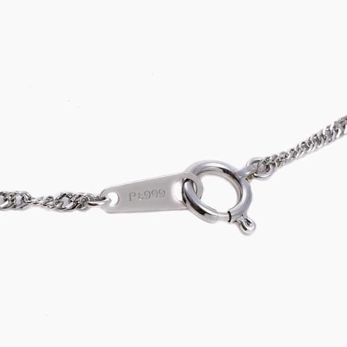 純プラチナ ネックレス スクリュー チェーン 40cm 3g Pt999 お洒落