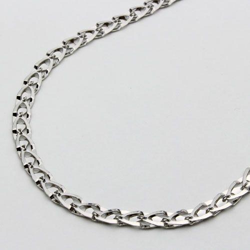 純プラチナ ネックレス デザイン ステアーズ Pt999 刻印 42cm 10.3g