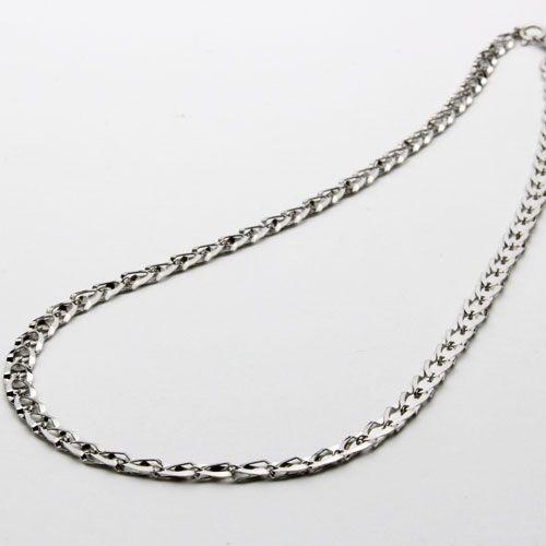 USED 純プラチナ ネックレス デザイン ステアーズ Pt999 刻印 42cm 10.3g 【1716096044】(62450円)