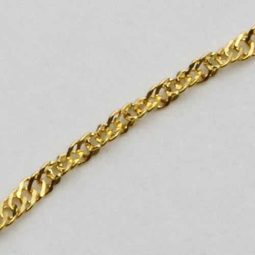 純金 ブレスレット スクリュー チェーン 18cm 0.7g K24 刻印 お洒落  