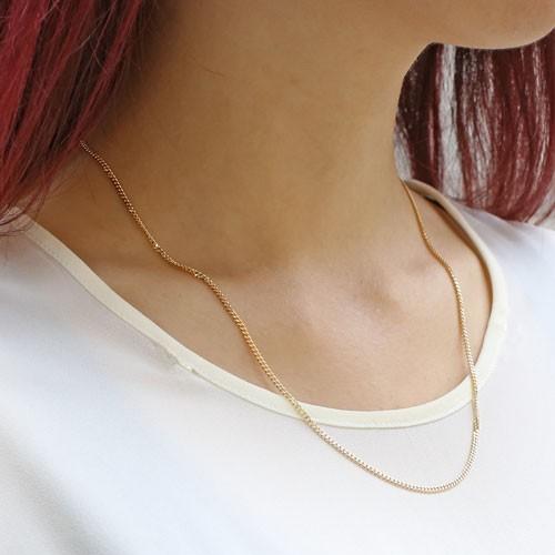 18金 ネックレス 2面カット 喜平 K18 キヘイ チェーン 50cm