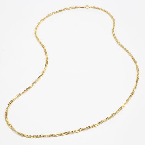 純金 ネックレス K24 スクリュー チェーン ロングサイズ 60cm