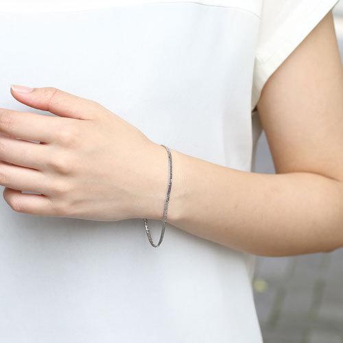 プラチナ 喜平 ブレスレット 6面カット キヘイ Pt850 18cm お洒落  