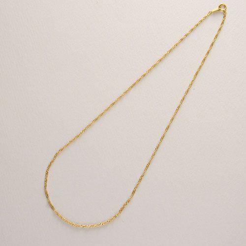 純金 ネックレス k24 スクリュー チェーン 70cm 8.4g 男女兼用