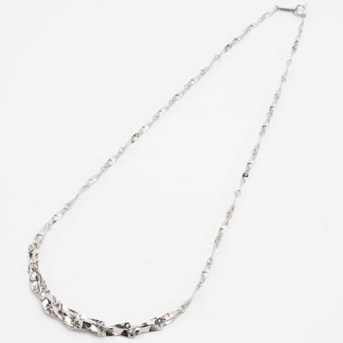 あいです　PTプラチナ　デザインネックレス 受注生産】高品質 プラチナ デザイン ネックレス 42cm チェーン