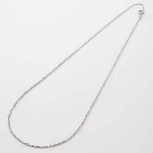 PT950スクリューチェーンネックレス45cm 純プラチナ ネックレスチェーン スクリュー45cm(Pt999 造幣局