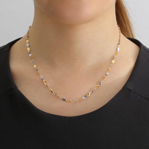 10(日)24時〆値引♪純プラチナミニペタル2連コンバーチブルネックレス