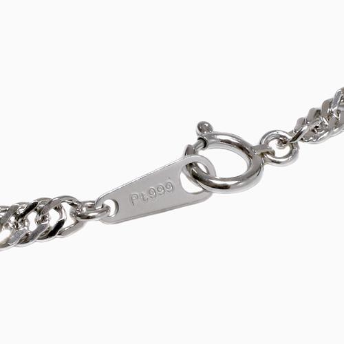 プラチナネックレス50cm スクリュー Pt999 ★期間限定セール11/25迄 純プラチナ ネックレス 50cm シンプル スクリュー チェーン Pt999