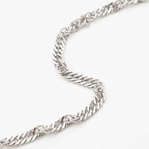 新品未使用　純プラチナネックレス　スライドジャスター付60cm 送料無料】【日本製】プラチナ/Pt850 ベネチアンチェーン