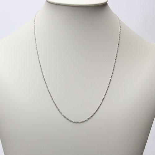 純プラチナ ネックレス Pt999 50cm グラデーション 中太 スクリュー