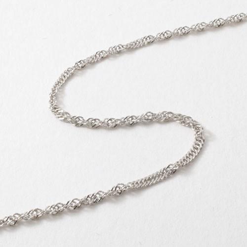 純プラチナ ネックレス Pt999 50cm グラデーション 中太 スクリュー