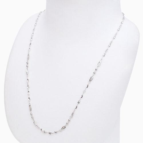 純プラチナ ネックレス 45cm 約4g Pt999 チェーン ひねり ボール 刻印